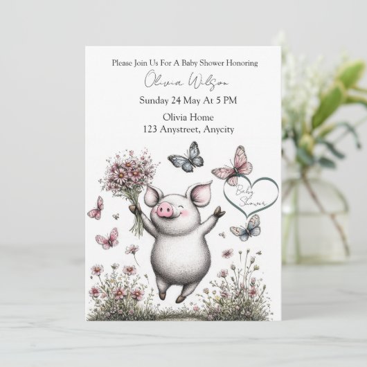 Invitation Fleurs de Joie (Debout devant)