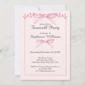 Invitation Fleurs de la ceinture rose d'Adieu pour femmes (Devant)