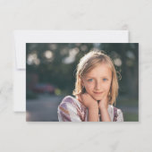 Invitation Fleurs de la mine d'abeilles Rouge rose salle de c (Dos)