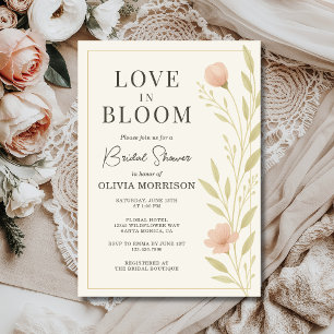 Invitation Fleurs de l'amour Floral Fleur sauvage Printemps