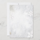 Invitation Fleurs de lanternes d'hiver Baby shower de flocons (Dos)
