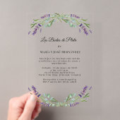 Invitation Fleurs de Lavande pour Noces d'Argent (In situ (ordinateur de poche))
