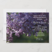 Invitation Fleurs de lilas violet Après-midi du brunch de mar (Devant)