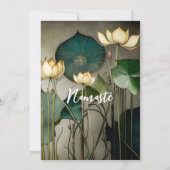 Invitation Fleurs de Lotus Blanches, Belle Nature Guériseuse (Dos)