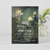 Invitation Fleurs de Lotus Blanches, Belle Nature Guériseuse (Debout devant)