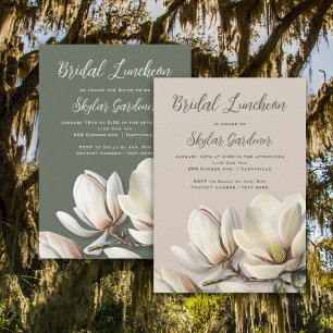 Invitation Fleurs de Magnolia du Sud pour la Fête