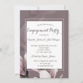 Invitation Fleurs de magnolia Engagement (Devant)