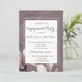 Invitation Fleurs de magnolia Engagement (Debout devant)