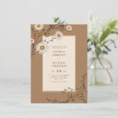 Invitation Fleurs de marais et d'automne Foliage de forêt Mar (Debout devant)