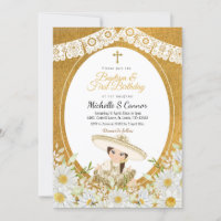 Fleurs de marguerite Charra Girl Baptême et premie