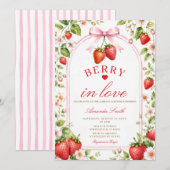 Invitation Fleurs de marguerite de douche de mariage de frais (Devant / Derrière)