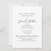 Invitation Fleurs de marguerite jaune pâle Vivant Fête funéra (Dos)