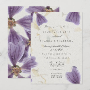 Invitation Fleurs de mariage 16e anniversaire Cottage Iris Vi