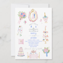 Fleurs de mariage à l'aquarelle baroque élégante v