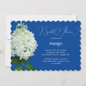 Invitation Fleurs de mariage blanc Hydrangea (Devant)