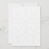 Invitation Fleurs de mariage orange élégantes (Dos)