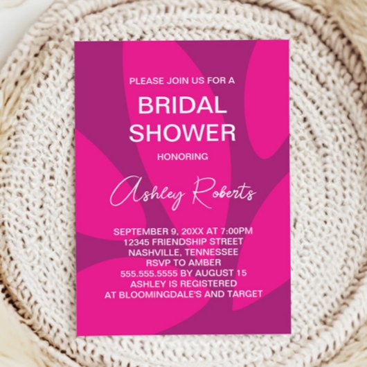 Invitation Fleurs de Mod Flower Botanique Réception de Mariag