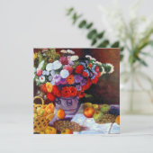 Invitation Fleurs de Monet et fruits (Debout devant)