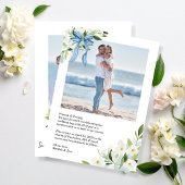 Invitation Fleurs de Nantucket Save the Date Côtière