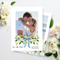 Fleurs de Nantucket Save the Date Côtière