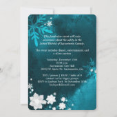 Invitation Fleurs de neige - Événement de collecte de fonds h (Dos)