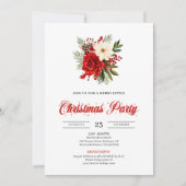 Invitation Fleurs de Noël Classiques Botanique Noël (Devant)