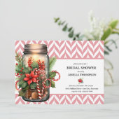 Invitation Fleurs de Noël | Mariage de Noël (Debout devant)