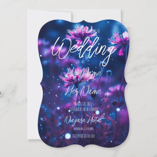 Invitation Fleurs de nuit Un (Devant)