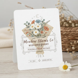 Invitation Fleurs de page de livre boho personnalisées