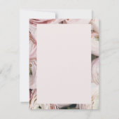 Invitation Fleurs de papillon rose rousse moderne (Dos)