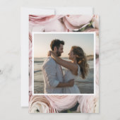 Invitation Fleurs de papillon rose rousse moderne (Dos)