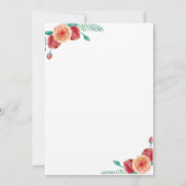 Invitation Fleurs de Pâques (Dos)