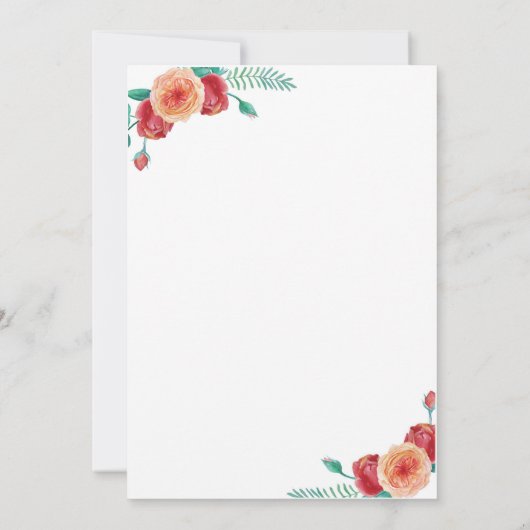 Invitation Fleurs de Pâques (Dos)