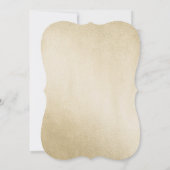 Invitation Fleurs de Parties scintillant d'or doux 16 Invitat (Dos)