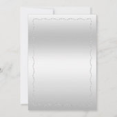 Invitation Fleurs de parties scintillant, Soirée de Noël enca (Dos)