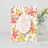 Invitation Fleurs de pastèque (Debout devant)