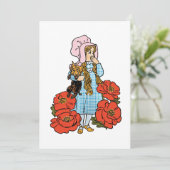 Invitation Fleurs de pavot de Dorothy, Le Magicien (Debout devant)