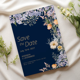 Invitation Fleurs de pays fleurs sauvages rustiques Enregistr