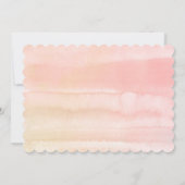 Invitation Fleurs de Pêche Floral Soyez ma femme d'honneur (Dos)