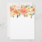 Invitation Fleurs de Pêche | Sauvegarder la Date (Dos)