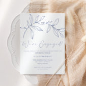 Invitation Fleurs de périwinkle Boho Party