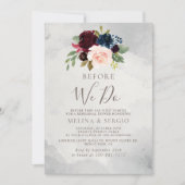 Invitation Fleurs de pivoine Roses classiques avant de faire (Devant)