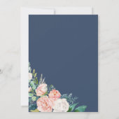 Invitation Fleurs de pivoines romantiques | Mariage officiel (Dos)