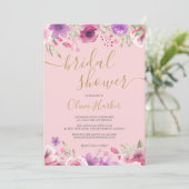 Invitation Fleurs de Prairie Fleurie Mariage (Debout devant)