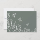 Invitation Fleurs de prairie Mariage Brunch (Dos)