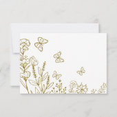 Invitation Fleurs de prairie Mariage Brunch (Dos)