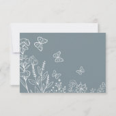 Invitation Fleurs de prairie Mariage Brunch (Dos)