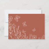 Invitation Fleurs de prairie Mariage Brunch (Dos)