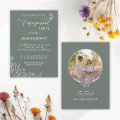 Invitation Fleurs de prairie Partie d'engagement