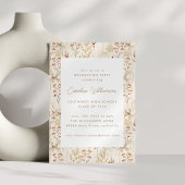 Invitation Fleurs de prairie rustique Boho Fête de Graduation